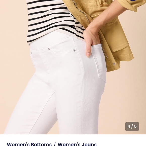 Amazon Essentials pull on white jeggings. NWT - Picture 4 of 10